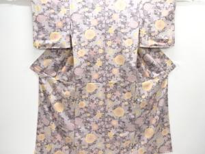 花模様小紋着物